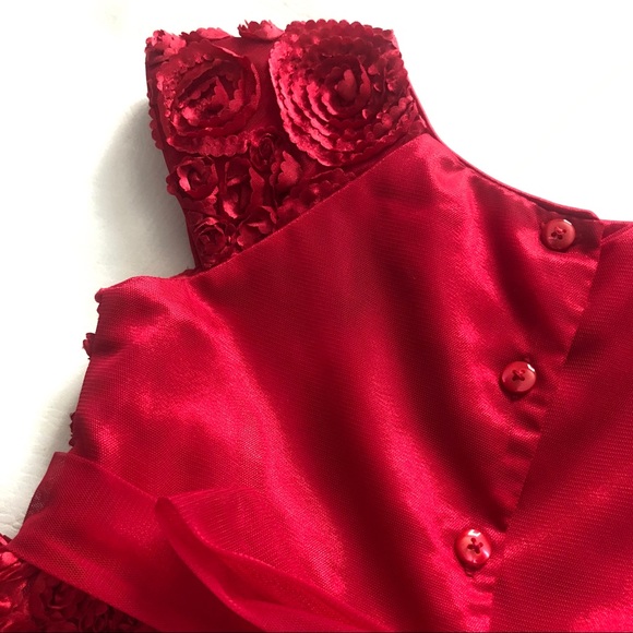Like New! Girls Red Party Dress! - Picture 5 of 6